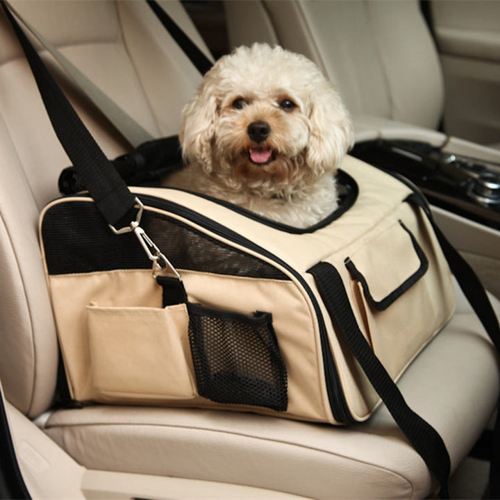 Traveling with Style: The Folding Pet Car Seat Carrier Bag